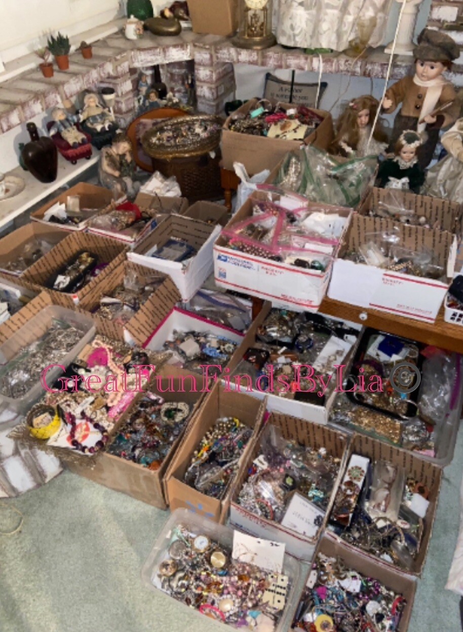 Vintage|Designer|Estate “UNSORTED” Jewelry: 6lbs-8lbs+ Crown! •All Wear •Tangled