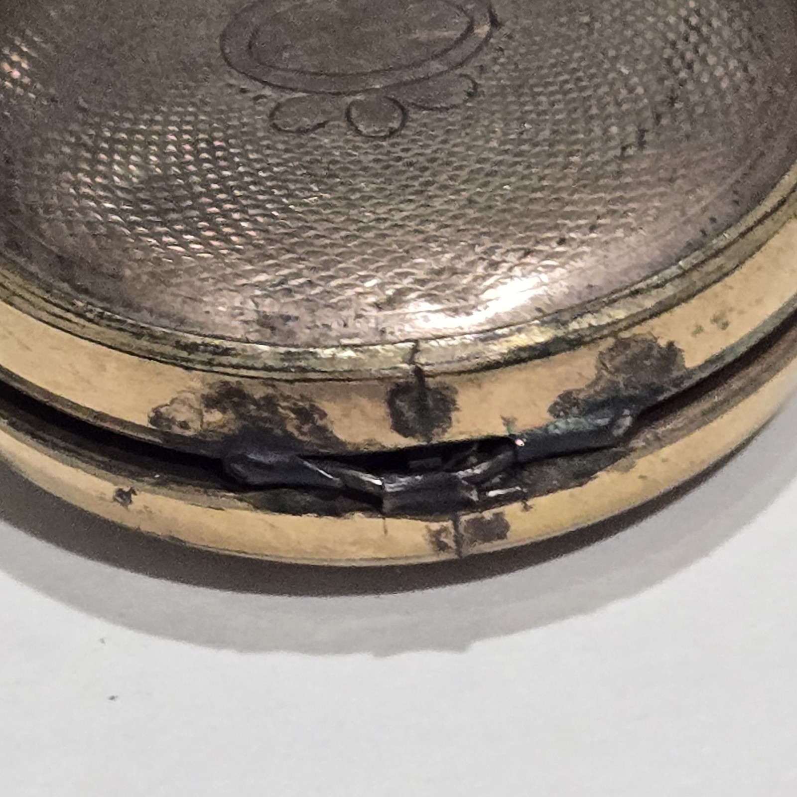 Rare Antique Victorian Round Tri-Fold Quad Photo Locket Gold Filled