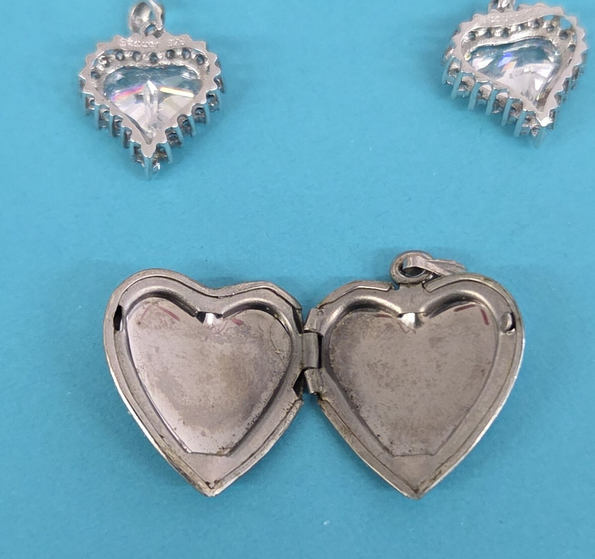 Sterling Silver Heart Shape Design Variety Fashion Charms / Pendants / Locket