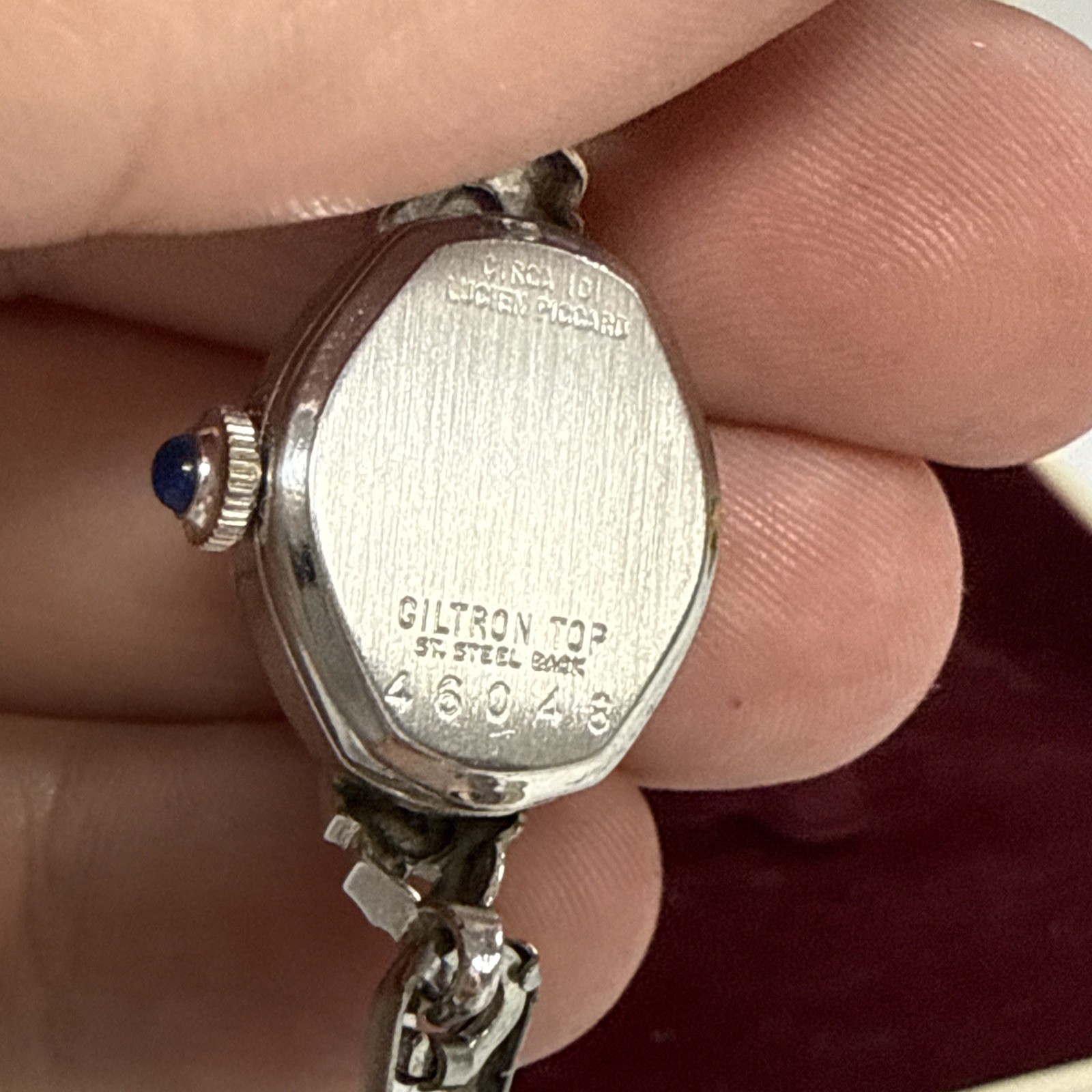 Lucien Piccard Pennard Genuine Diamond Watch Crown Sapphire Wind-up With Box