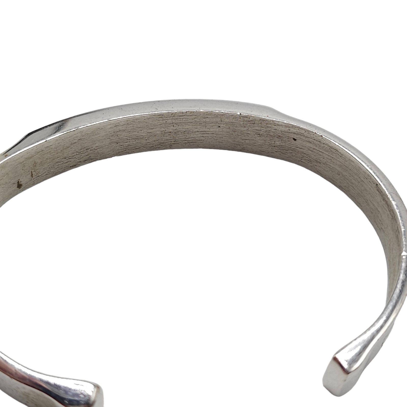 Vintage Speidel Cuff Bracelet ID Identity Engravable Brushed Silver Tone
