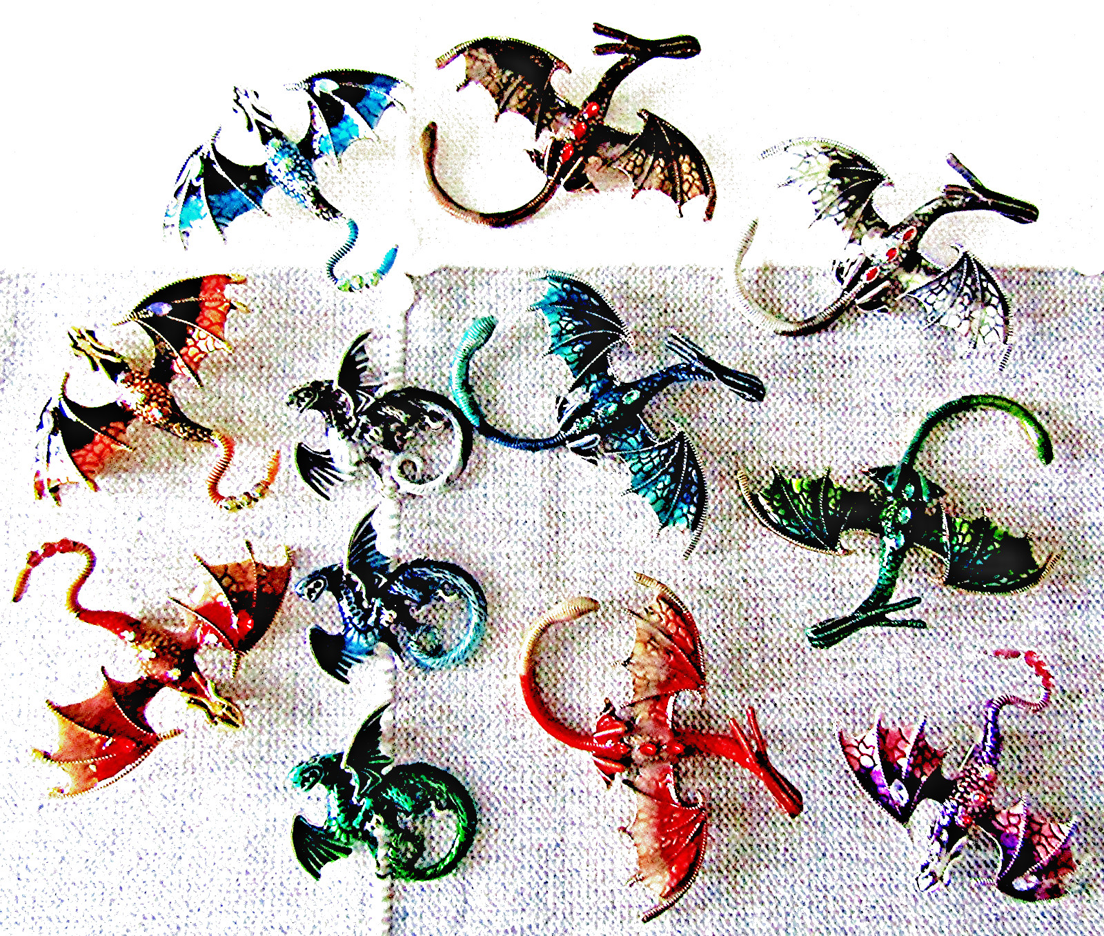 Dragon Brooch Pin (3 Sizes) Mixed Assortment (12 COLORS) ** YOU CHOOSE **