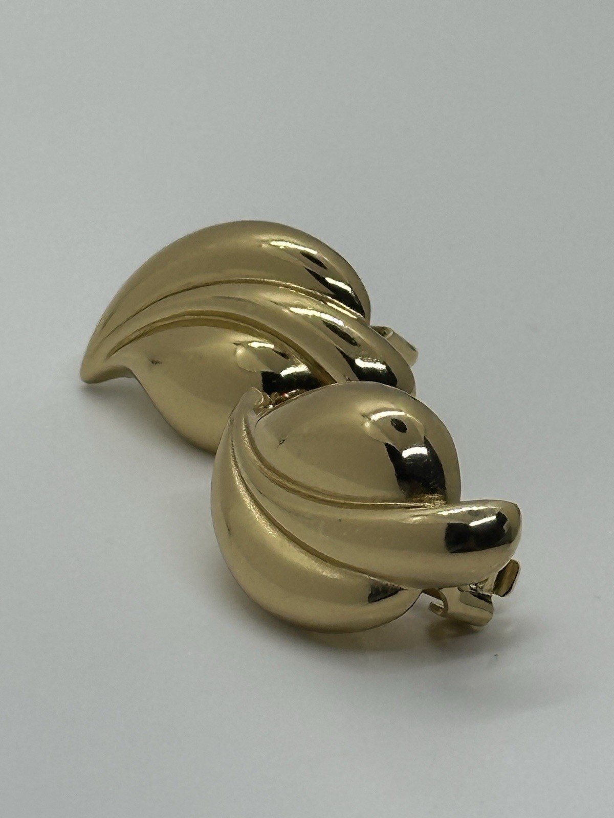Vintage Christian Dior Leaf Earrings Clip On