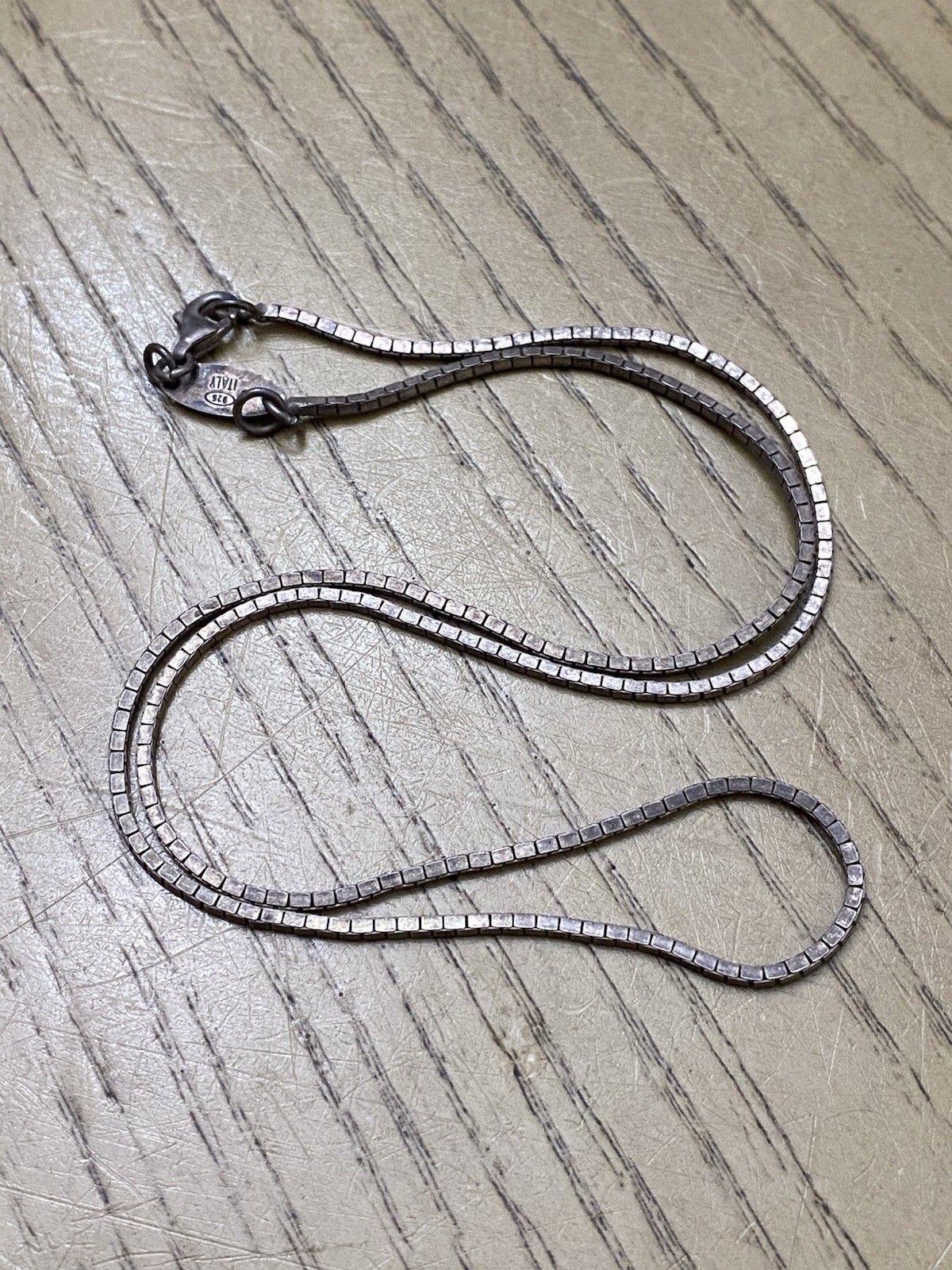 Designer Signed Paolo Romero 925 Italy Sterling Silver Link Chain Necklace 18”