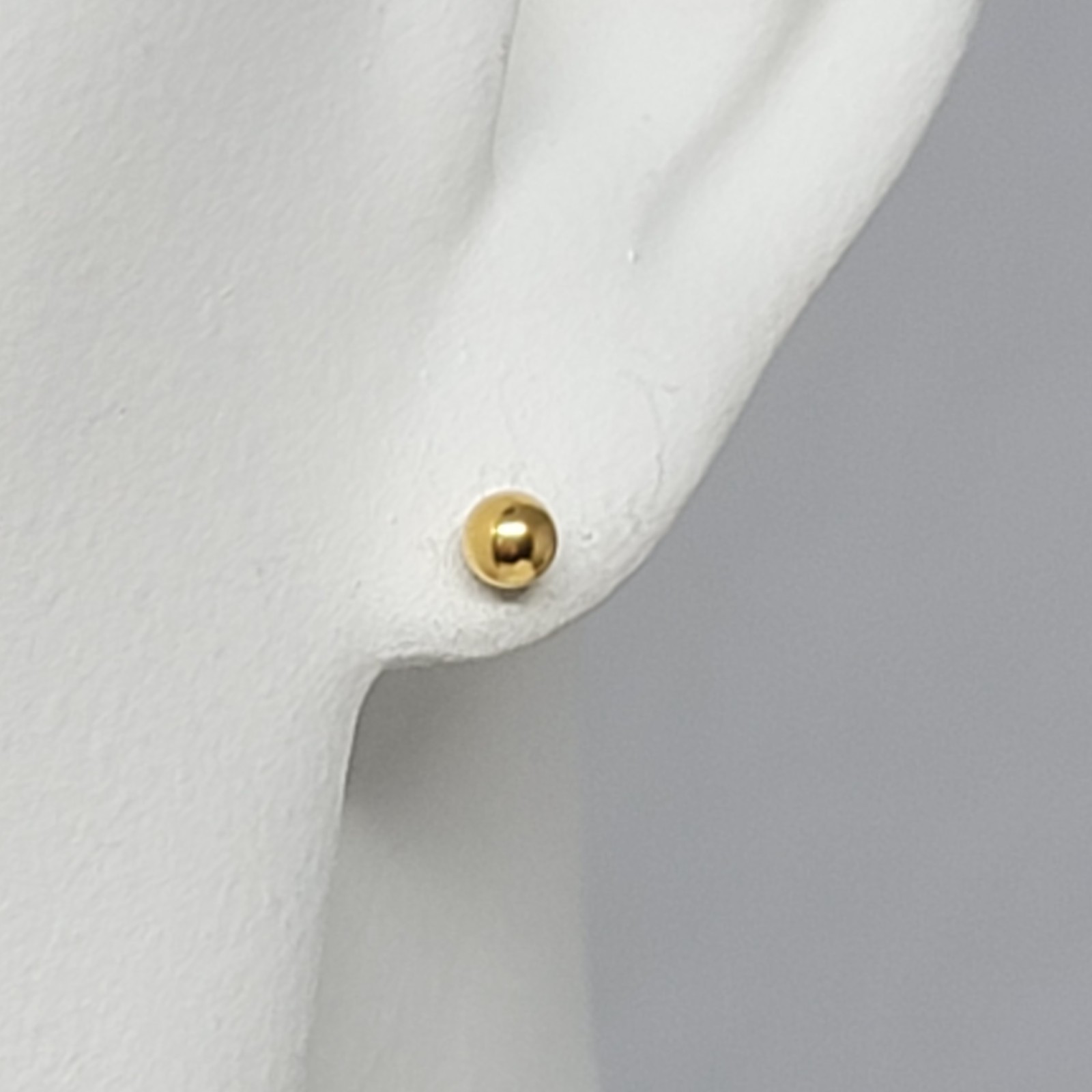Vintage Earrings MARKED 14K GOLD FILLED Pierced Stud Ball Bead Jewelry 1/20 4mm