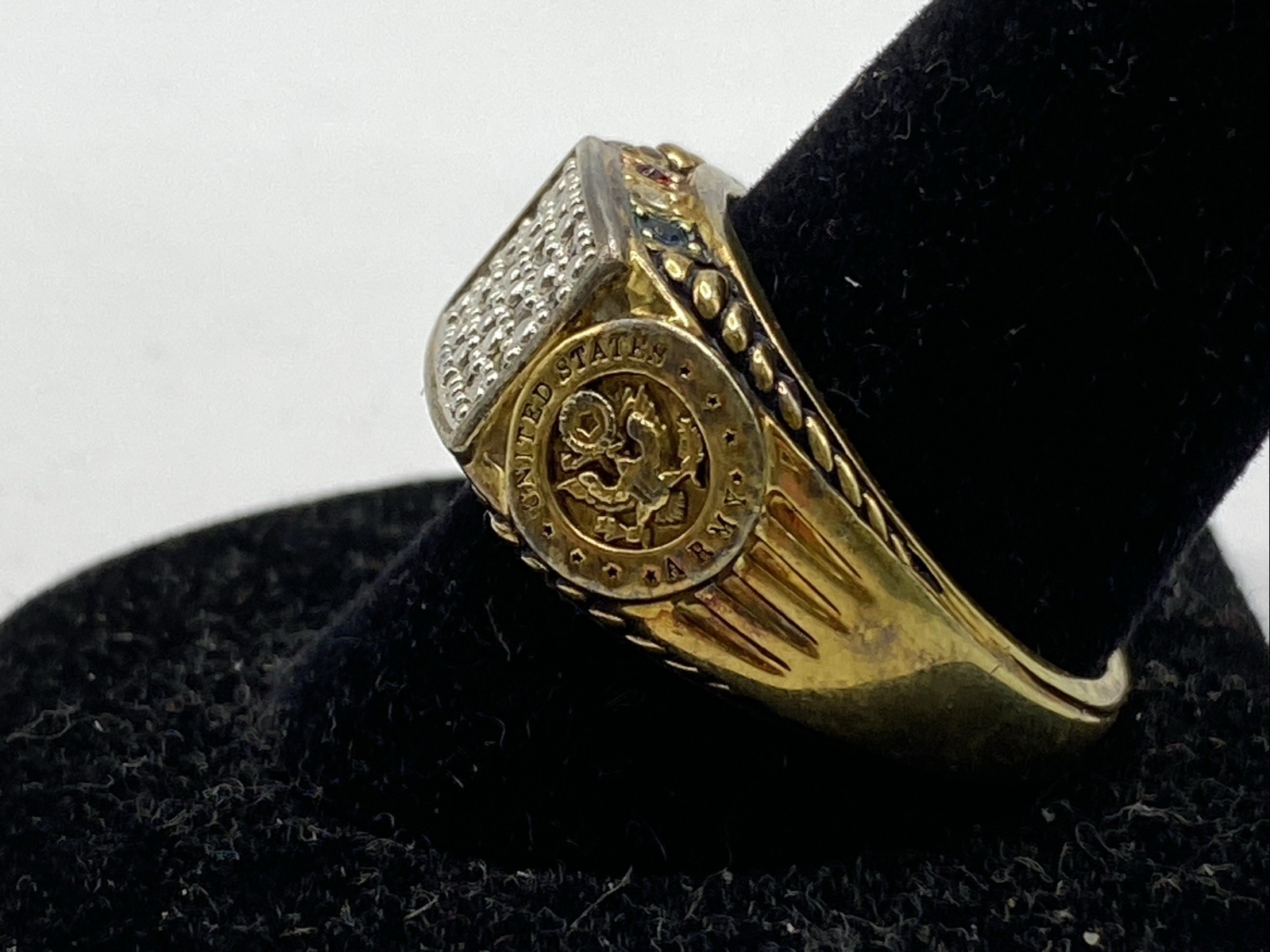 Vintage U.S. Army “Freedom Isn’t Free” Patriot Ring Sz11 10.3g