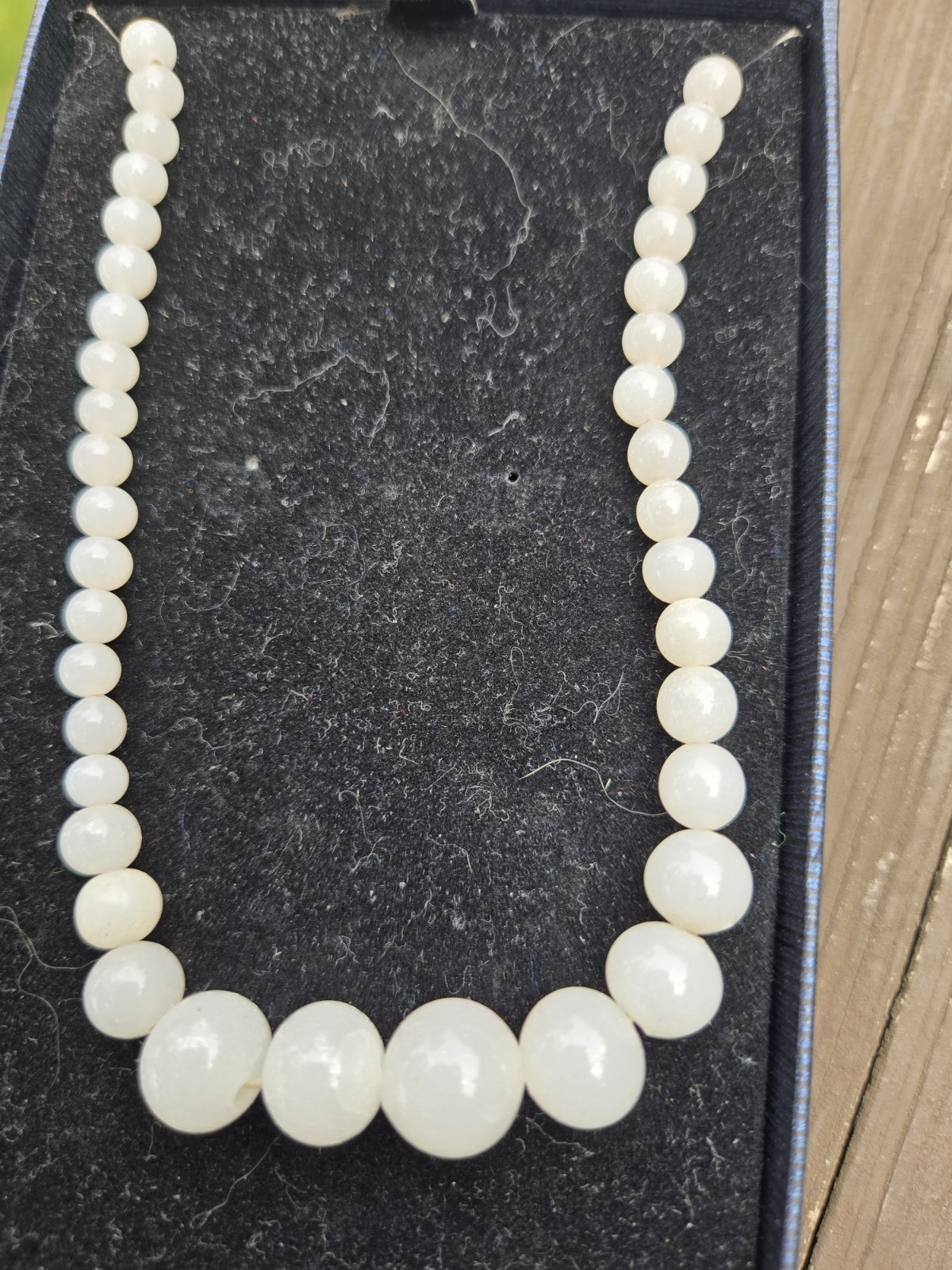 Antique all Natural Pearl Necklace strand 17″ Every Pearl Is different