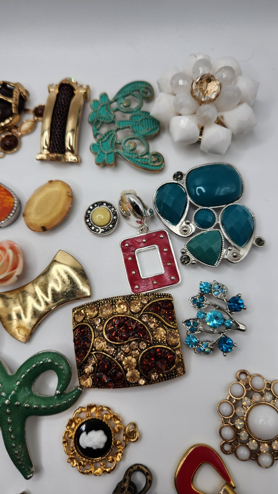 Craft Jewelry Pieces Junk Drawer Lot 50 Different Pieces