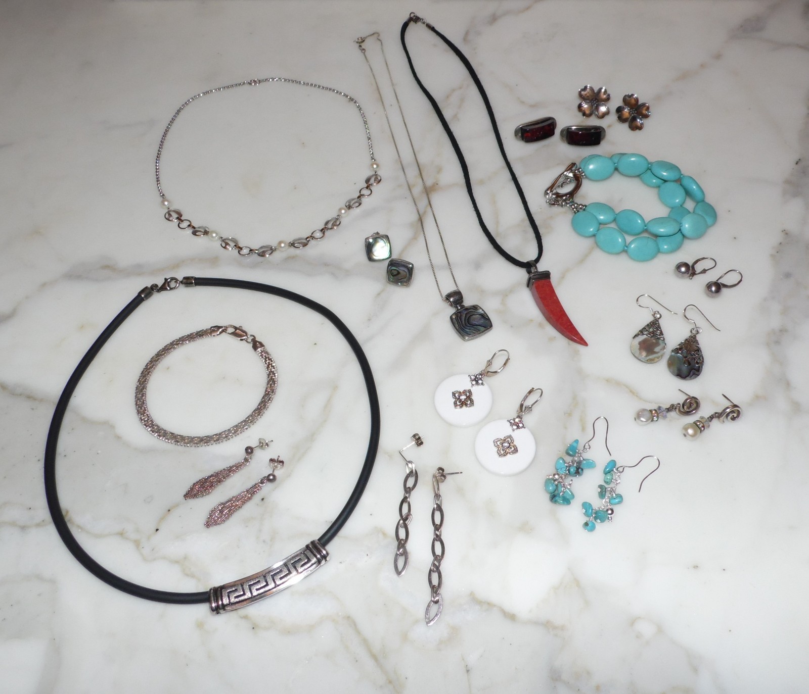 Vintage Sterling Silver Scrap or Not Jewelry Lot 138 grams necklace bracelet +++