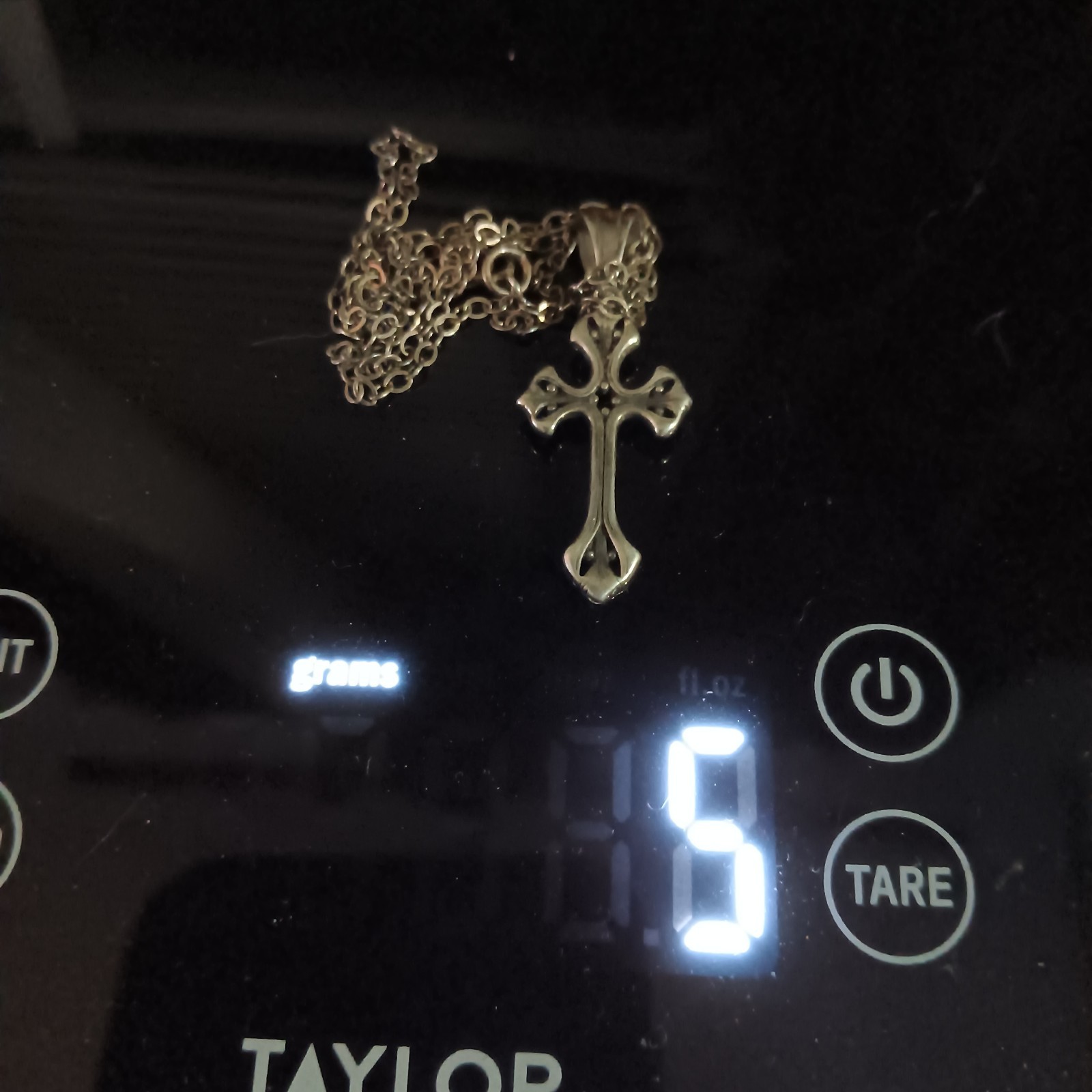 Vtg Jezlaine Sterling Silver Ornate Gothic Cross Pendant 1.5″ Necklace 20″ 5g
