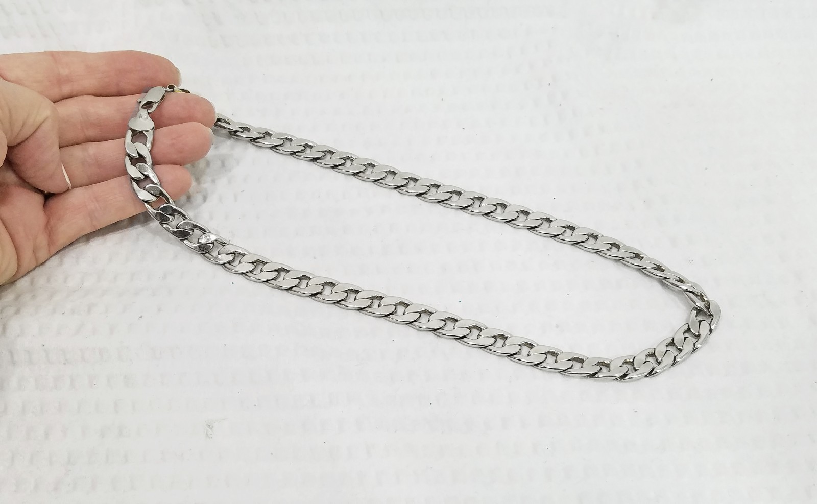 Vintage Polished Stainless Steel Unisex 10 mm Miami Cuban Chain Link Necklace