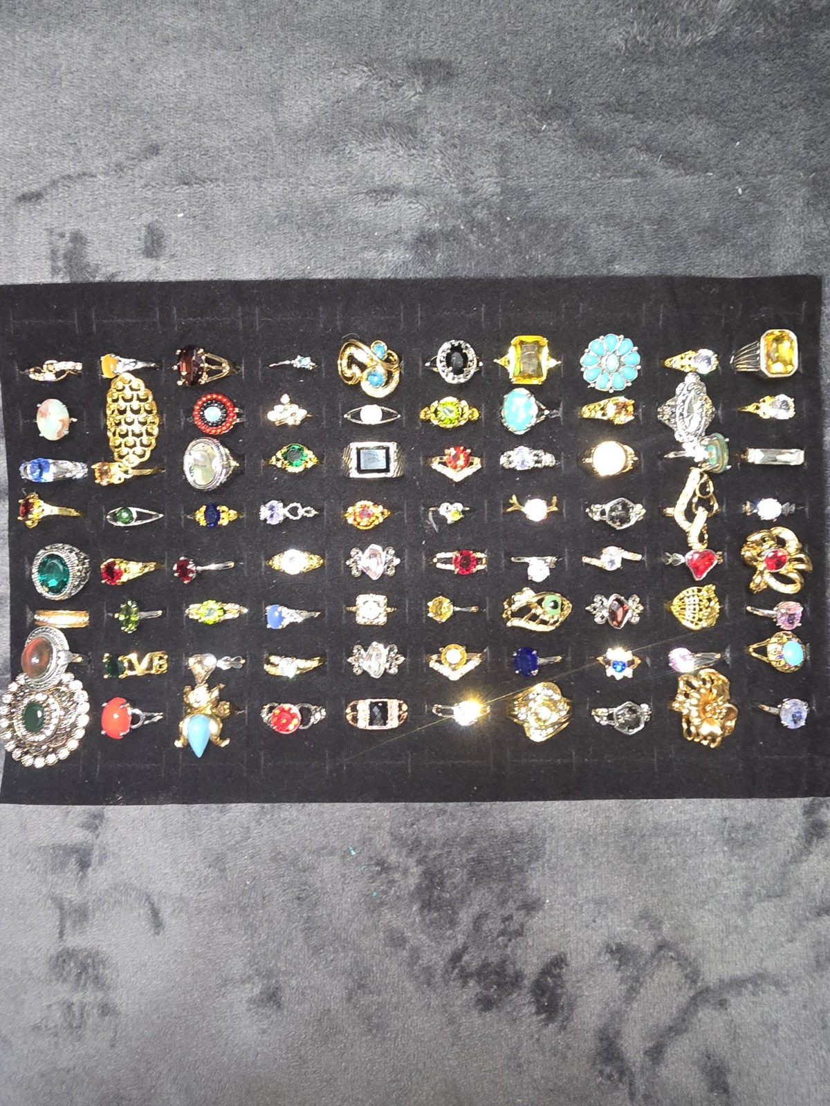 Modern Vintage 80 Piece Costume Ring Lot