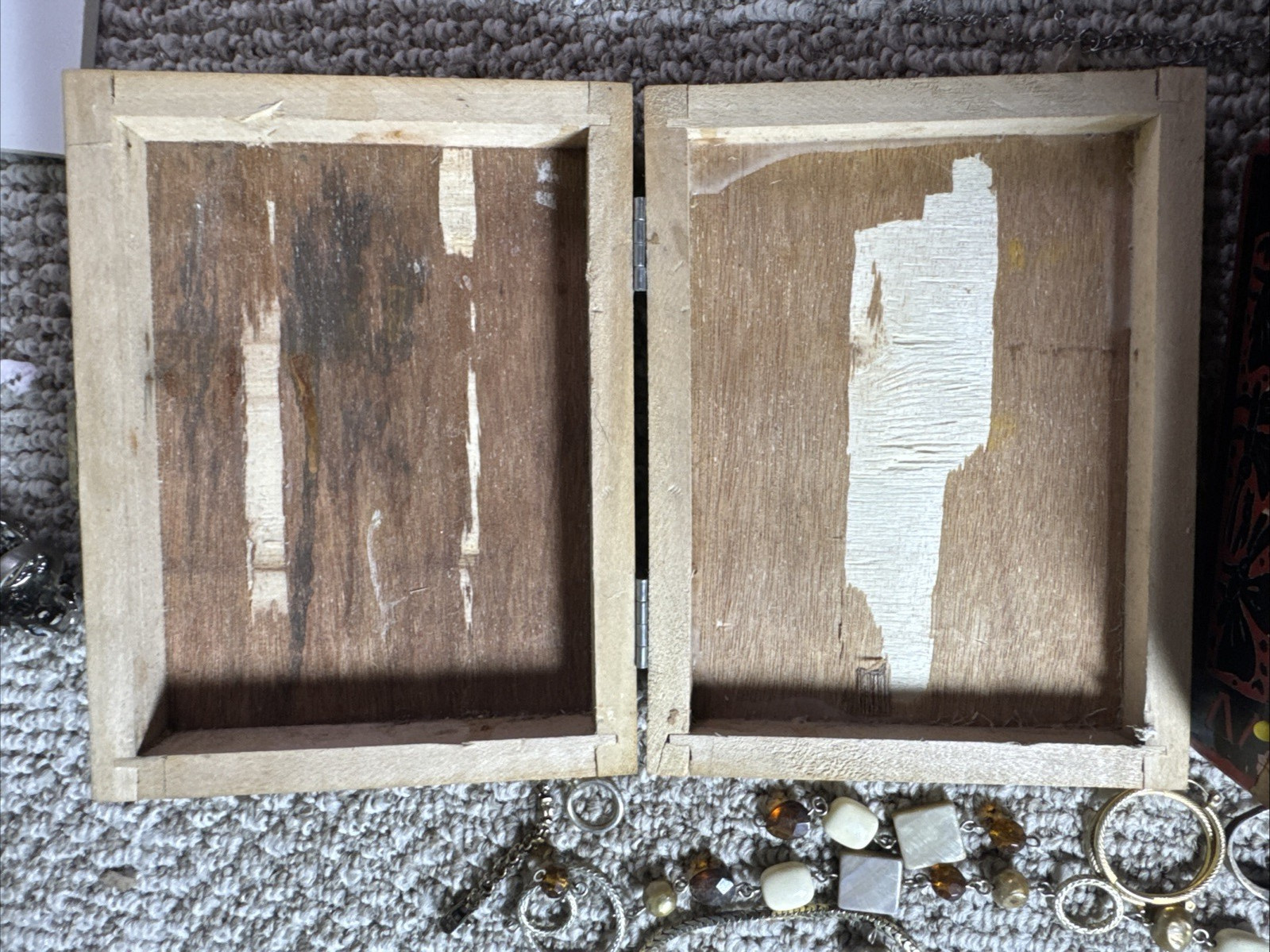 ESTATE FIND – COSMETIC JEWERLY WITH TWO JEWERLY BOXES – OVER 1 LB