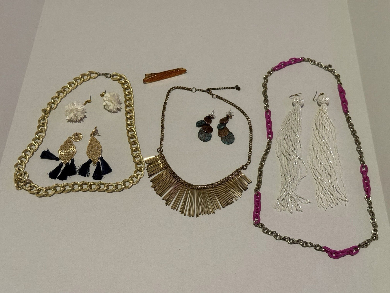 Lot Of Various Costume Jewlery As Pictured – One Vtg J.Crew Necklace