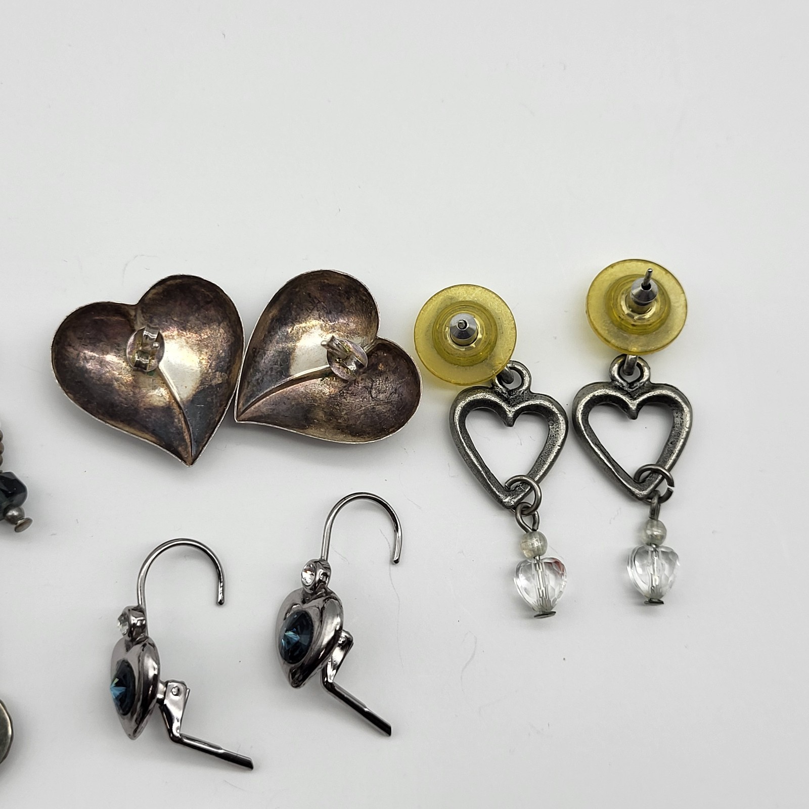 Fabulous Heart earrings Lot Collection Pierced stud dangle Anniversary Love