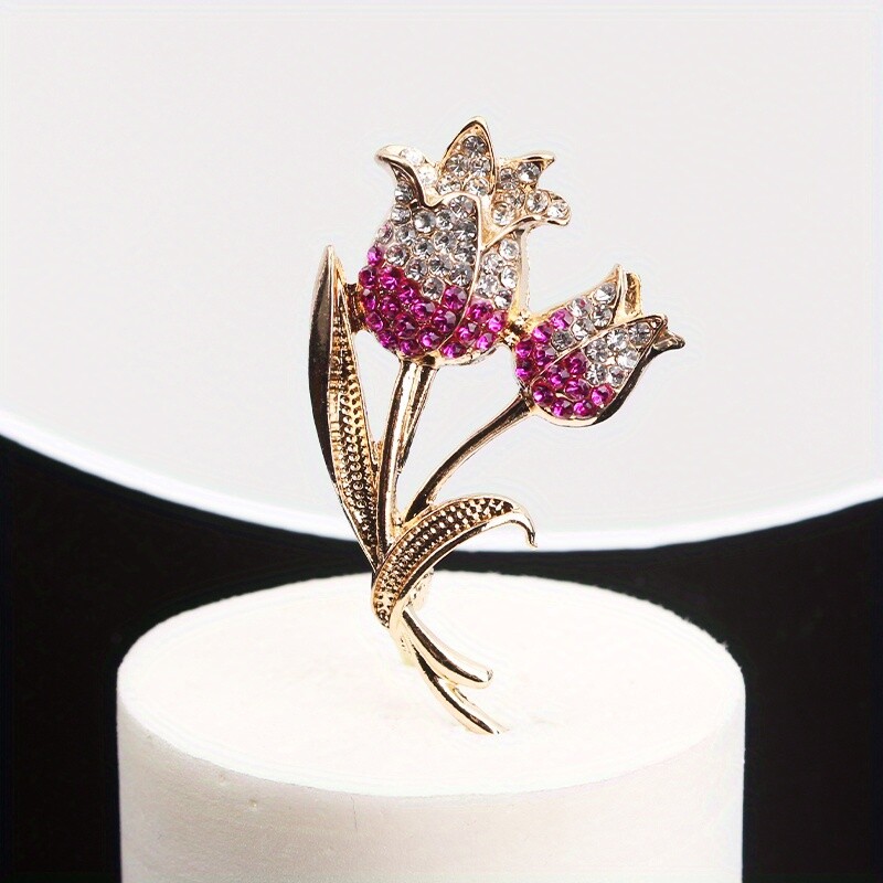 Temperament High-end Elegance Tulips Simple and Delicate Brooches Accessories