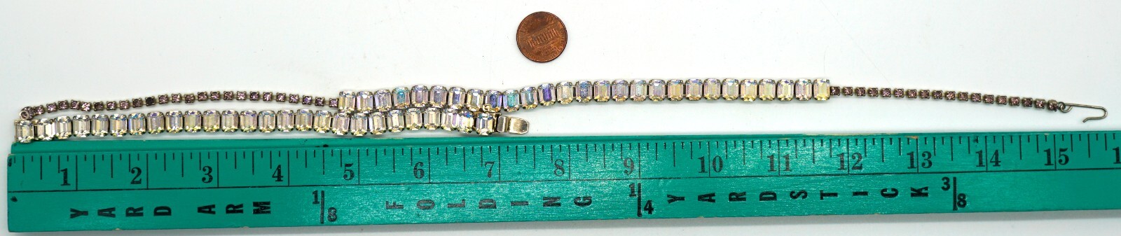 Aurora Borealis Crystal Bead Necklace and Bracelet Set