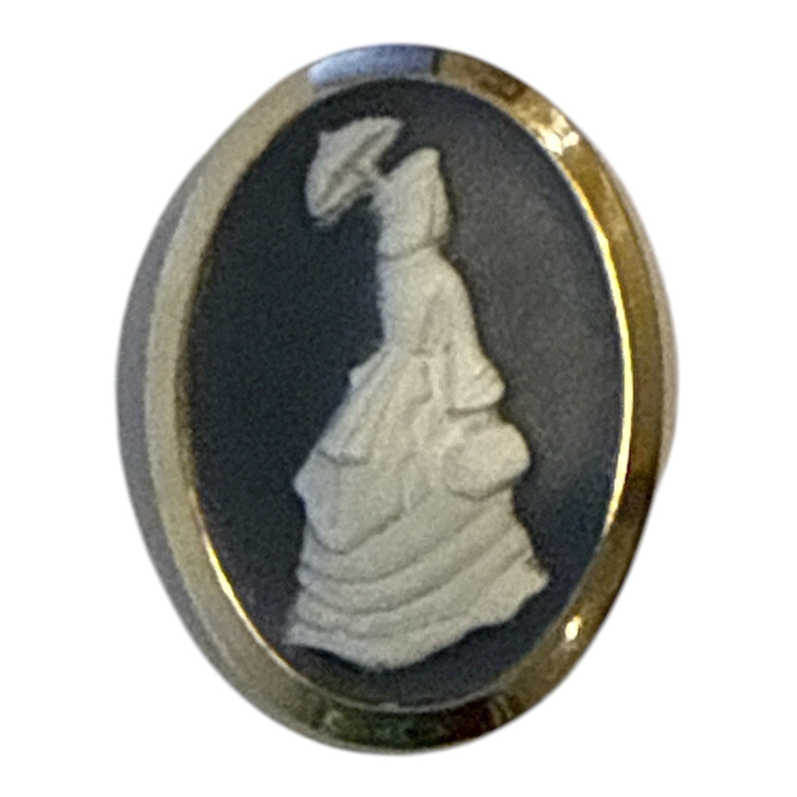 Vintage Woman Cameo Brooch Pin