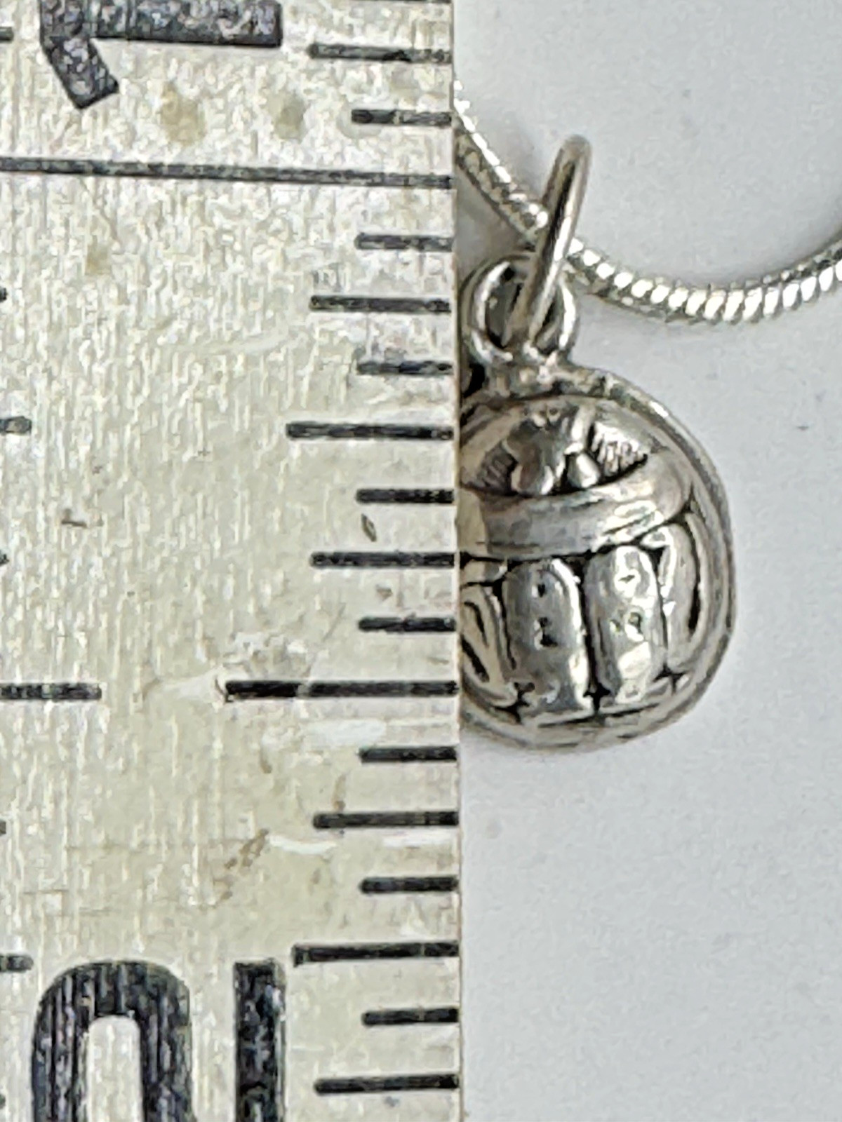 Vintg 925 Sterling Silver Pendant Scarab Beetle Charm Amulet complementary Chain