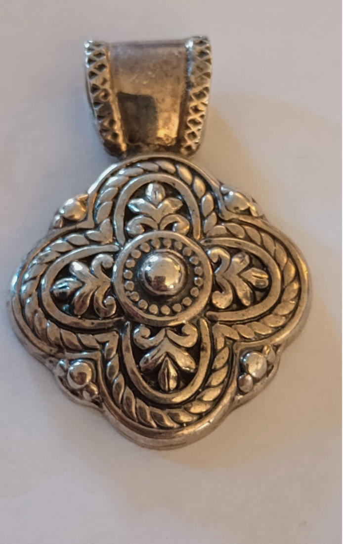 vintage 925 sterling silver pendant taxco mexico – heavy