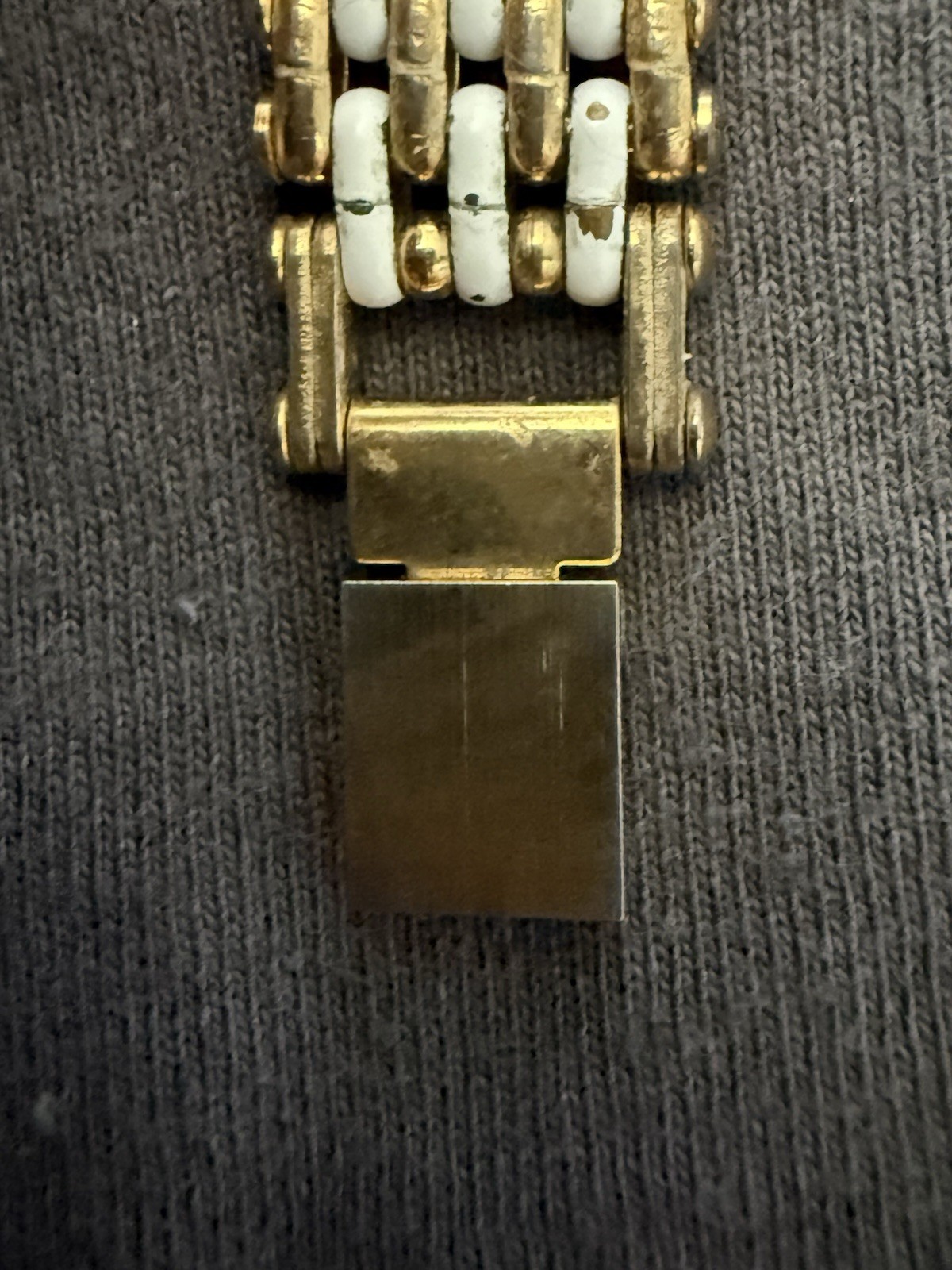 Vintage Geneva VIP Women’s Quartz Water Resistant Gold/White Bracelet Watch