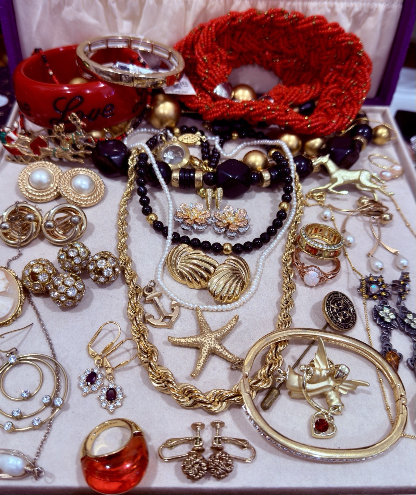 Vintage Estate Costume Jewelry Lot ! TRIFARI , MONET and more!