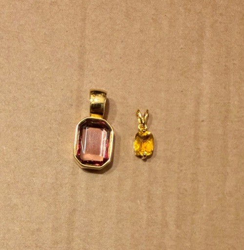Lot of 2 Vintage Joan Rivers Necklace Pendants