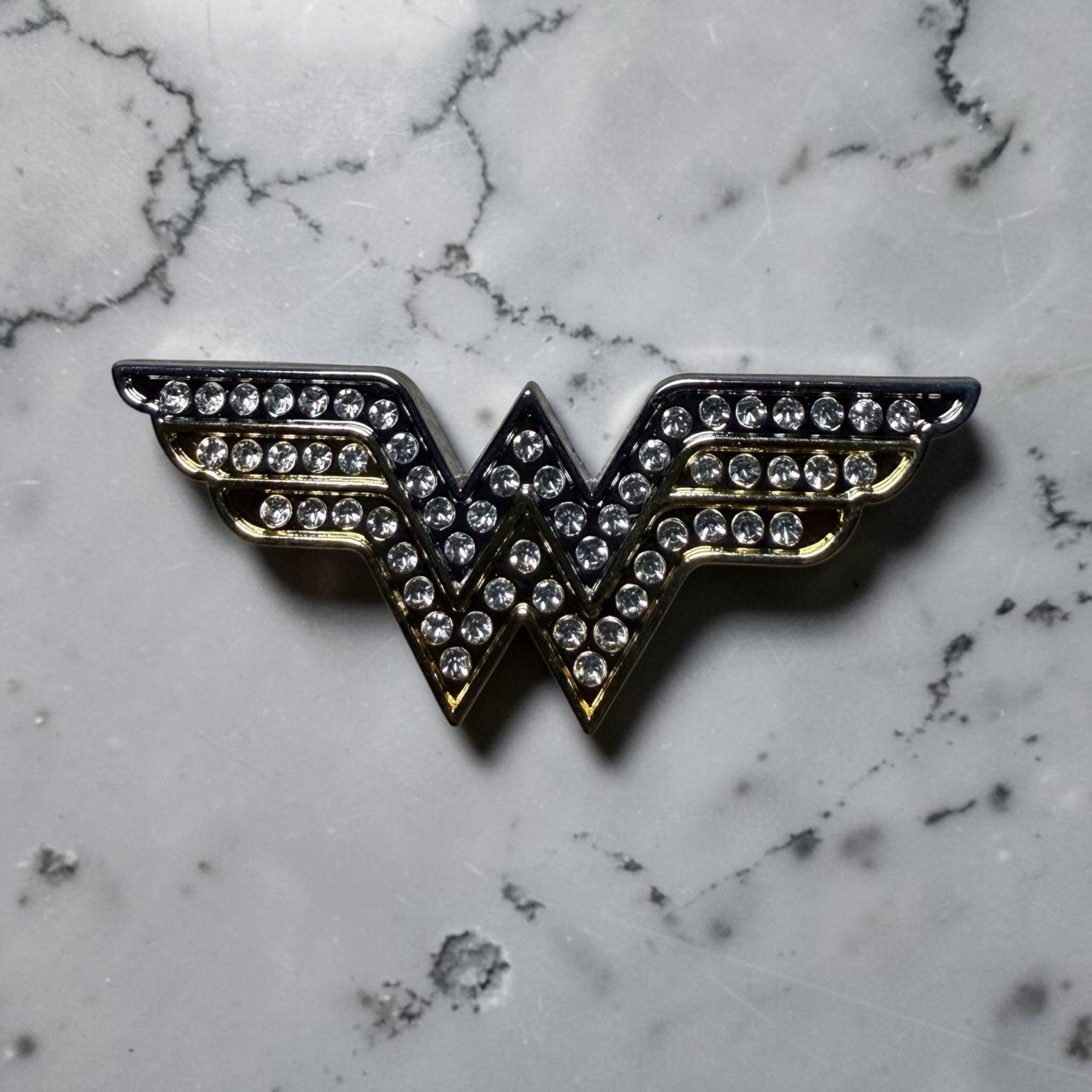 DC Comics Super Hero Wonder Woman Blinged Out Brooch Lapel Pin