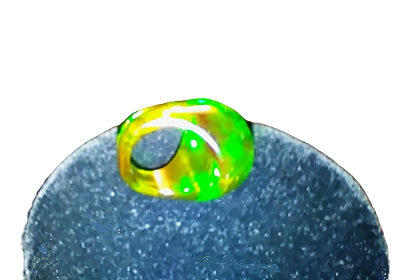vintage 1960’s Green Lucite Bubble Dome Ring size 8.5