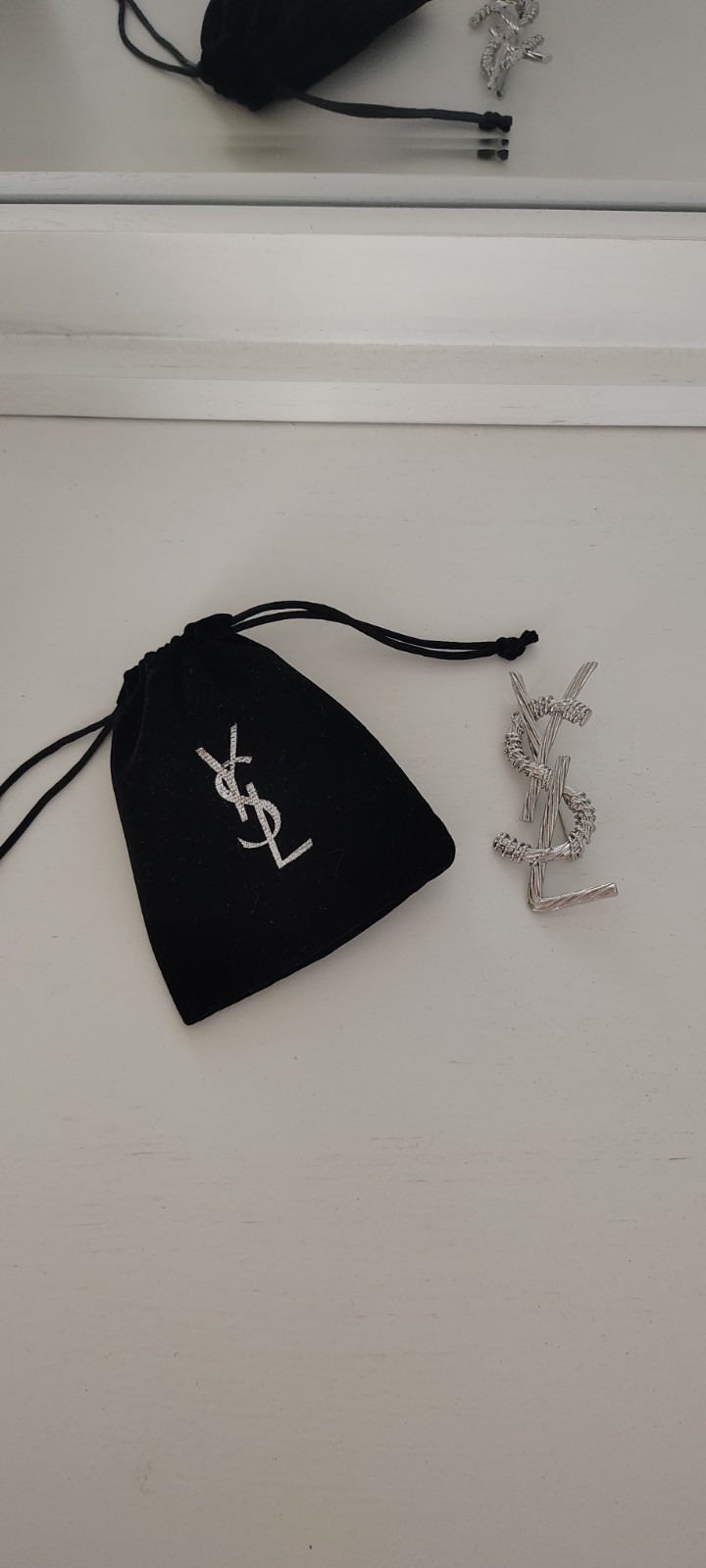 SAINT LAURENT YSL OPYUM Twisted Brooch Pre-owned