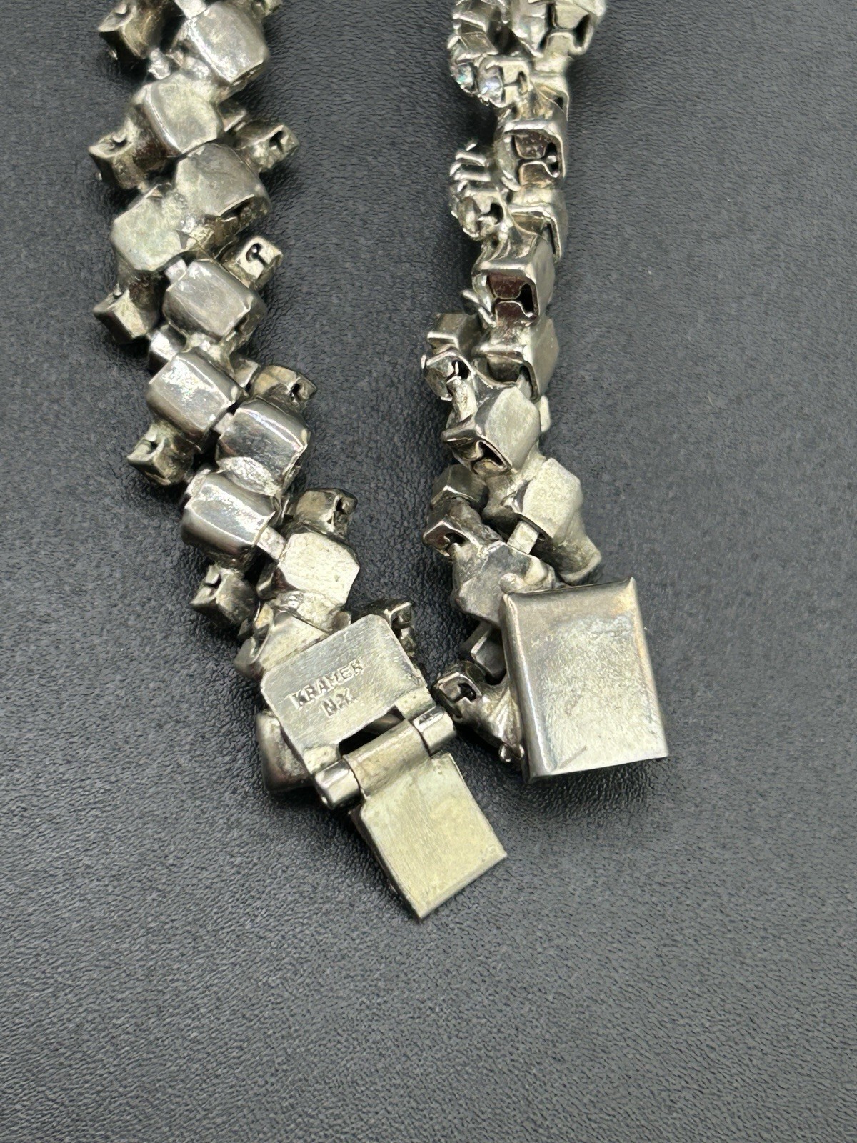 Kramer NY Rhinestones And Teardrop Center Necklace
