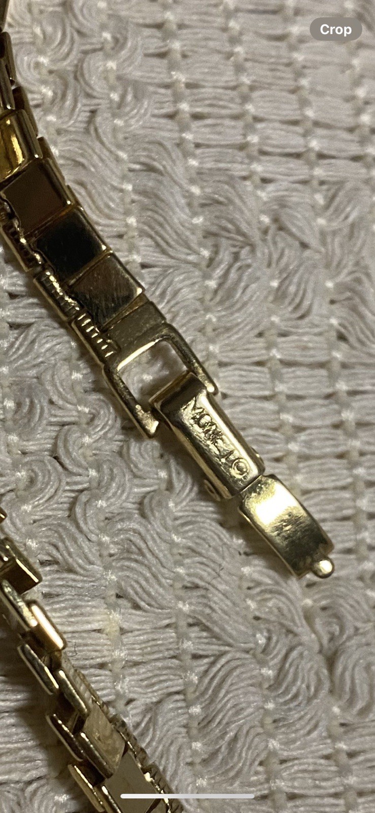 Vintage Monet Gold Tone Flat Square Link Chain Necklace 24”