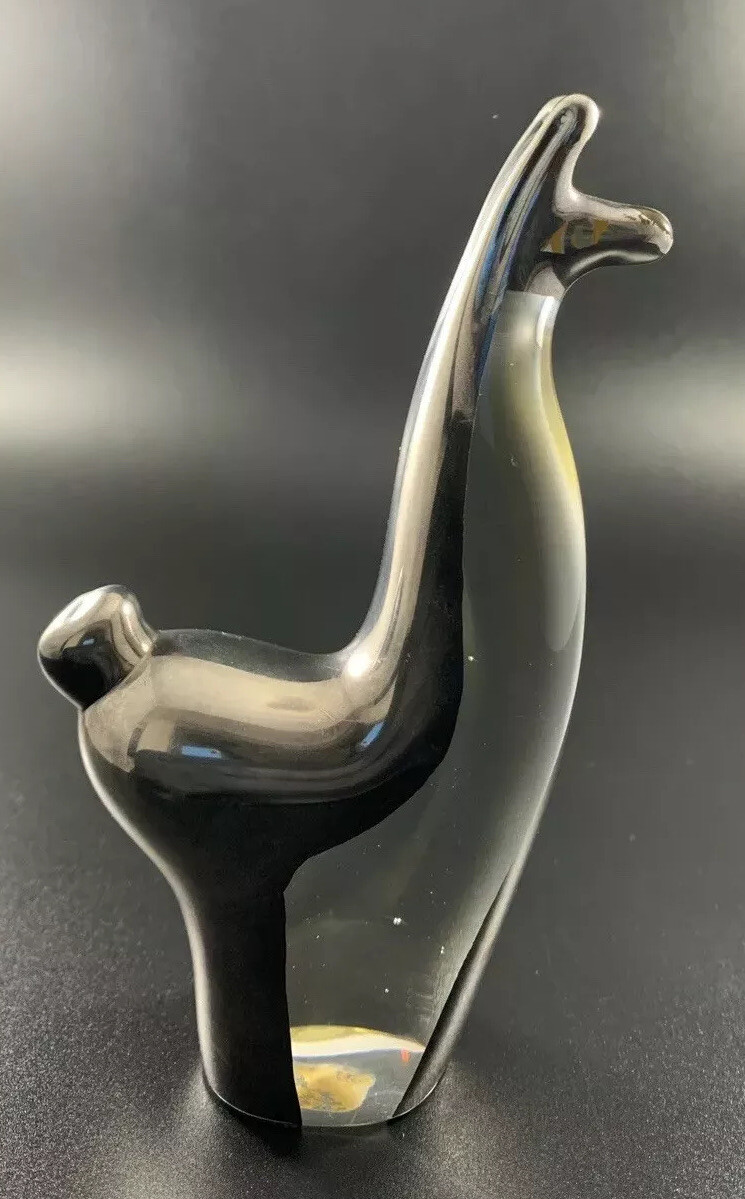 Glass Llama Figurine Sterling Inlay Animal Fine 925 Peru 6