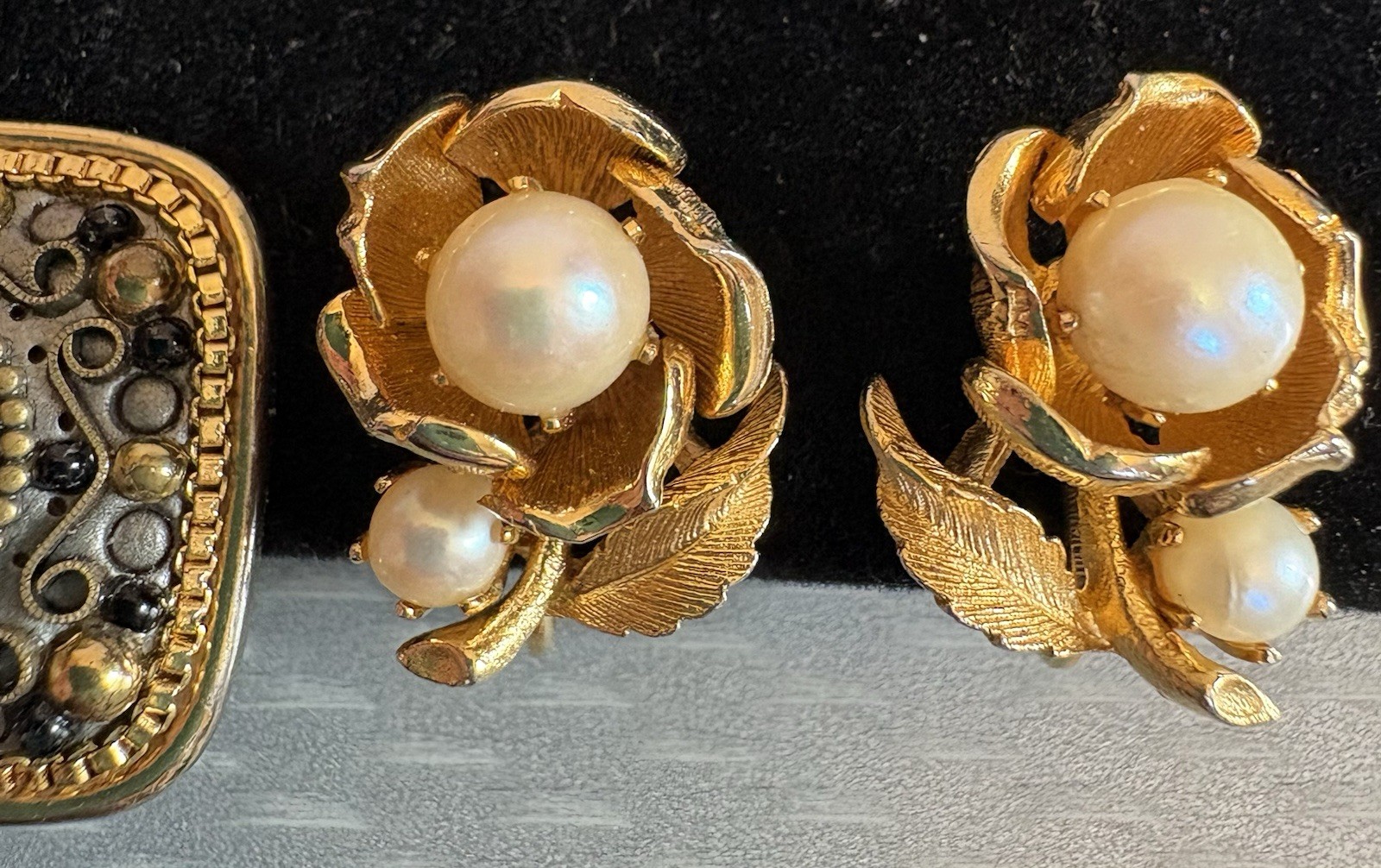 Vintage Designer Clip Earring LOT 5 Pair Signed Kramer Lisner Coro Golan ODLR