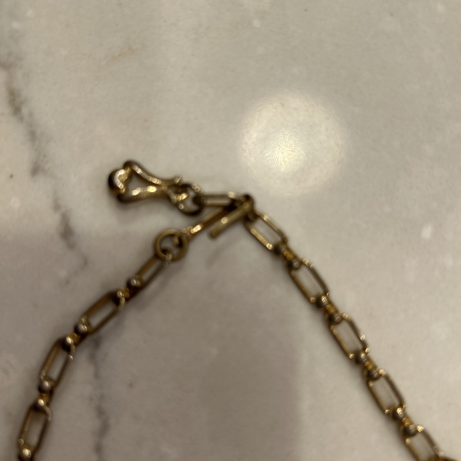 Vintage Necklace Gold and Silver Tone Choker Adjustable 12”