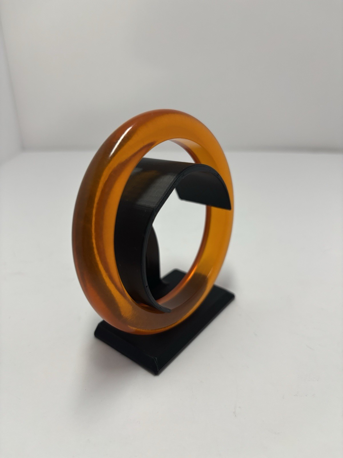 Vintage Art Deco Bakelite Bangle Bracelet- Tested – Orange juice- Tangerine-