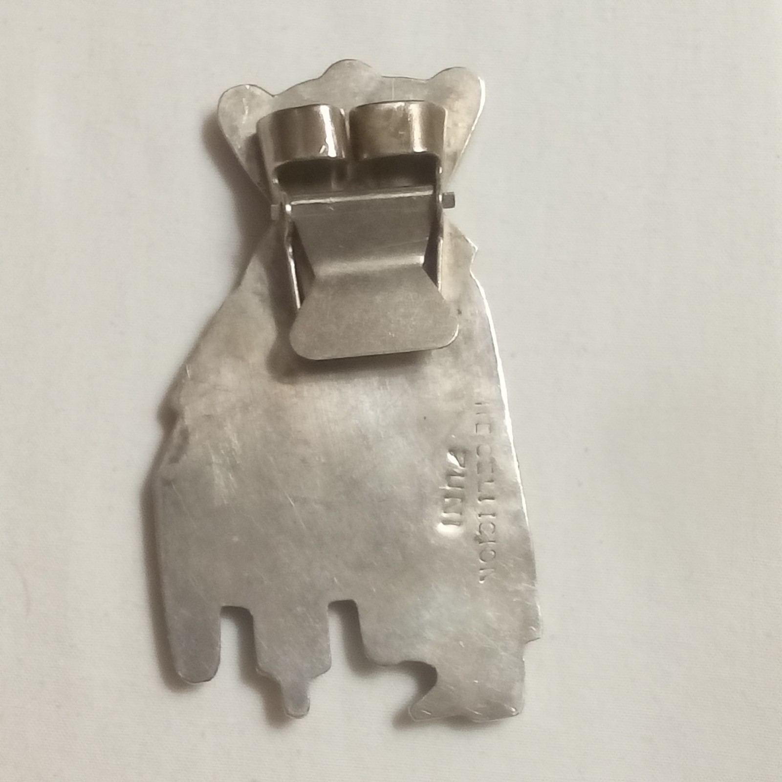 Zuni Multi-Stone Inlay Rainbow Yei Bolo Slide HE Cellicion Herbert Ester