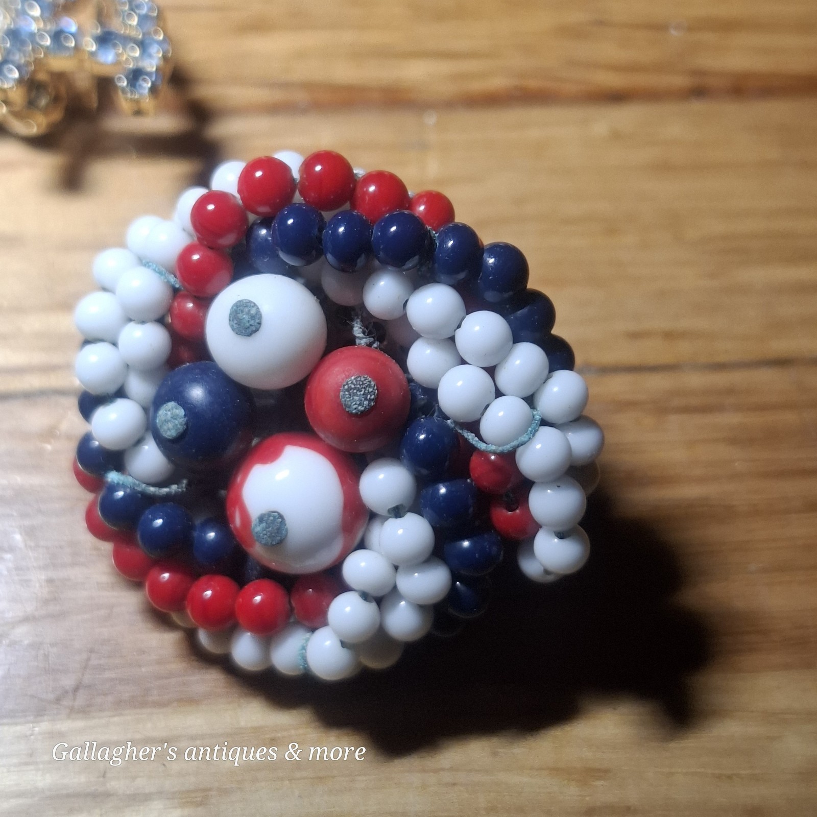 Vintage RED WHITE BLUE American Flag Jewelry Lot Patriotic USA 4th Of July 140