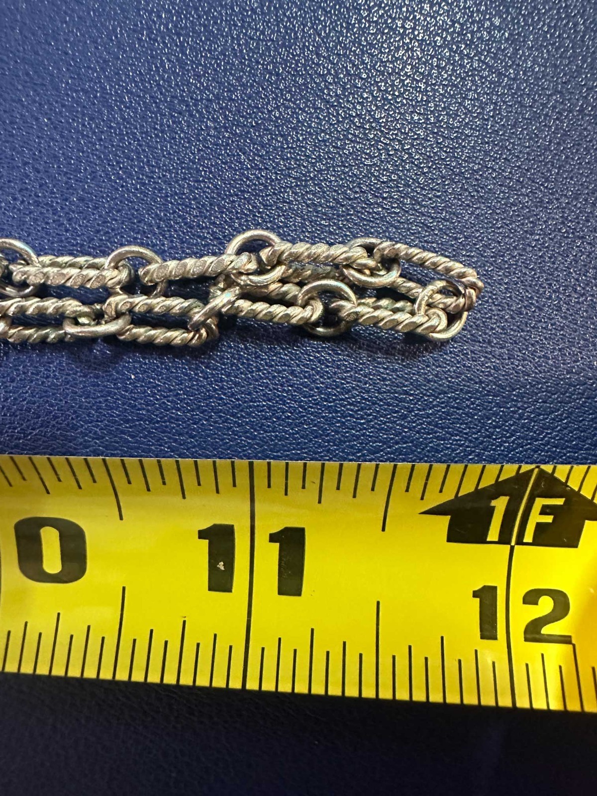 1980s Vintage Taxco Mexico 24″ Sterling Silver Chain 35.26 Grams