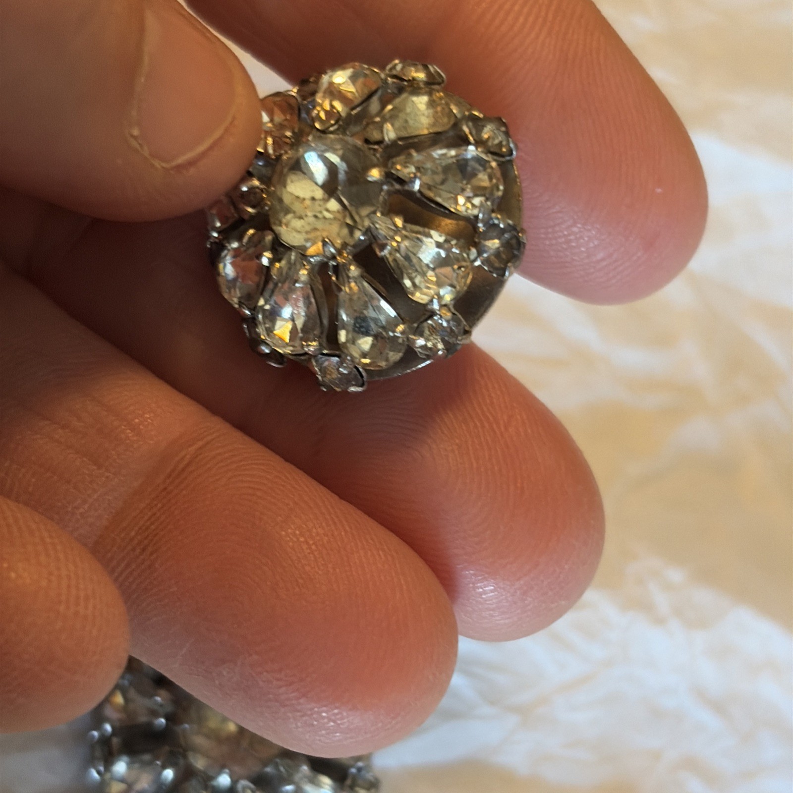 Vintage Fred Block Earrings-circa 1930-50, Older Earrings That Still Sparkle