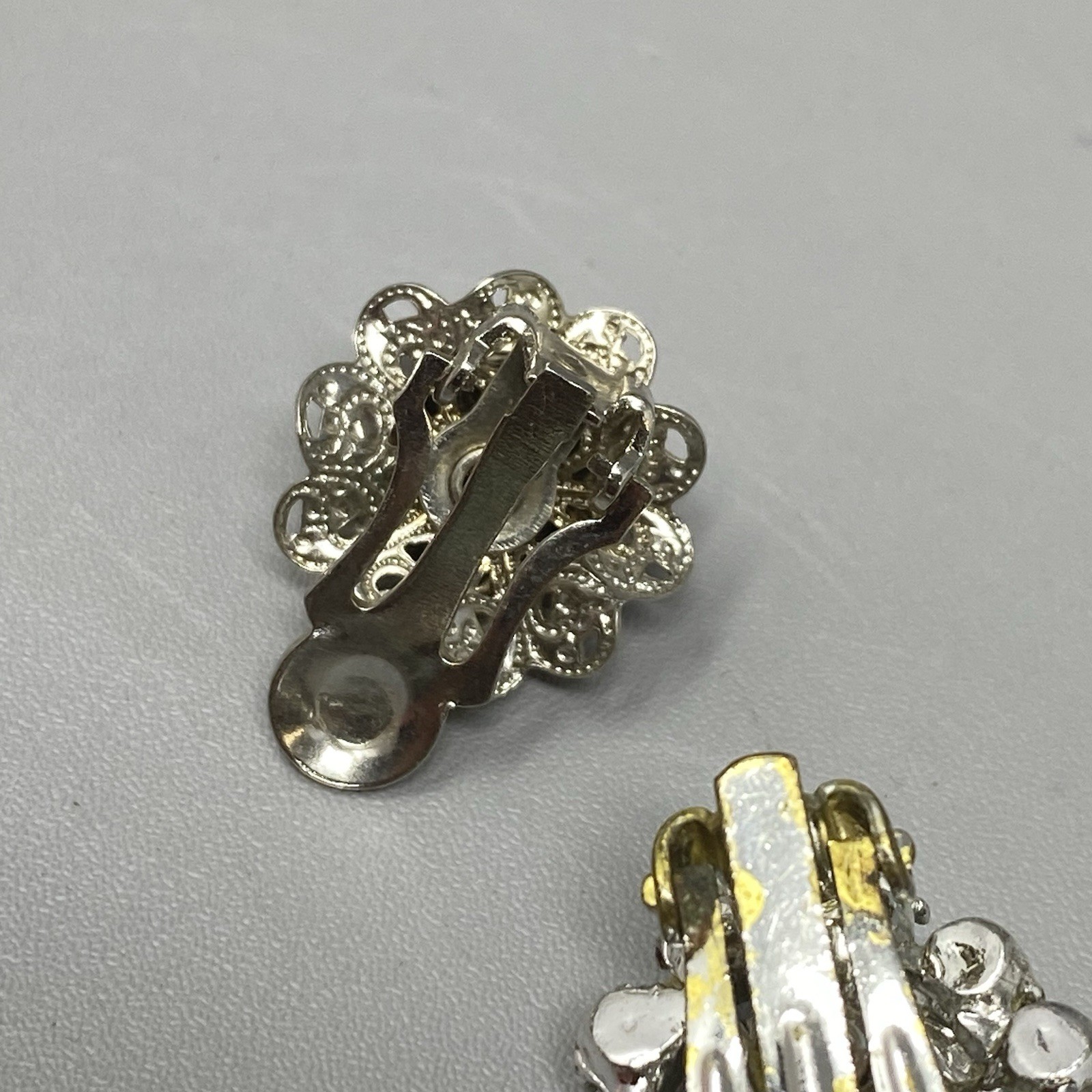 VTG Rhinestone Single Earring Lot 20 Astro Nolan Miller Florenza Trifari Coro
