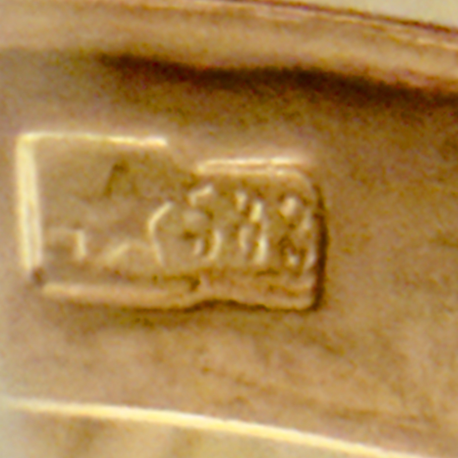Size 10.5 -14K 583 Rose Gold Ring -Vintage East European Soviet USSR Era #1856