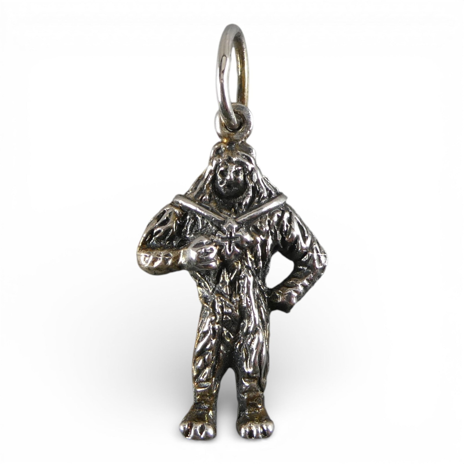 Sterling Silver Oz Lion Charm for Bracelet Vintage Small Pendant