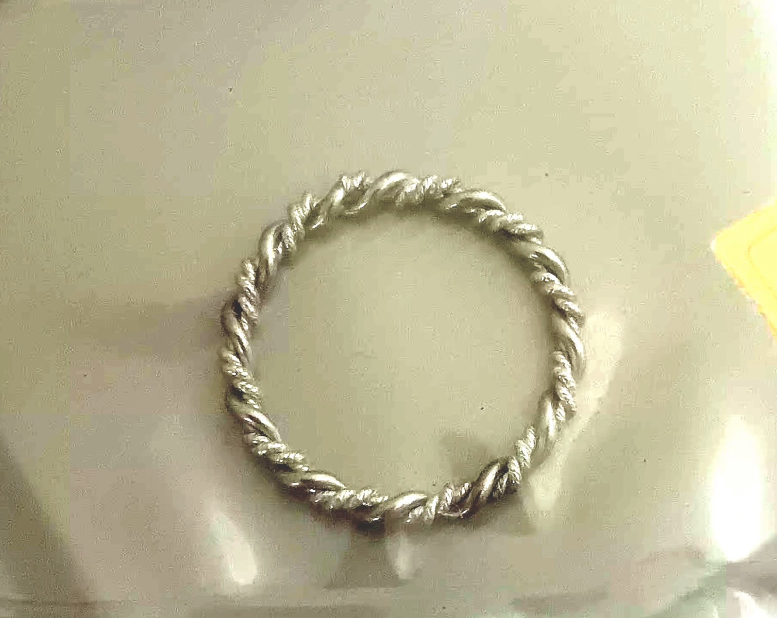 Avon Precious Braid Ring – Braid of 14k Gold-filled & Sterling Silver Size 6 New