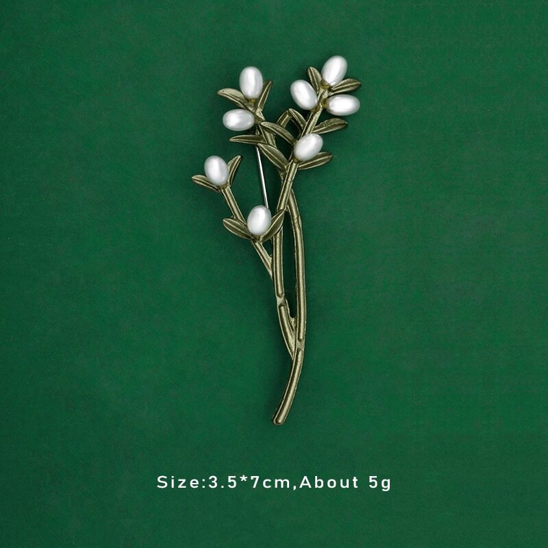 Exquisite Plant Leaf Brooches Women Retro Pin Corsage Party Jewelry Accessories