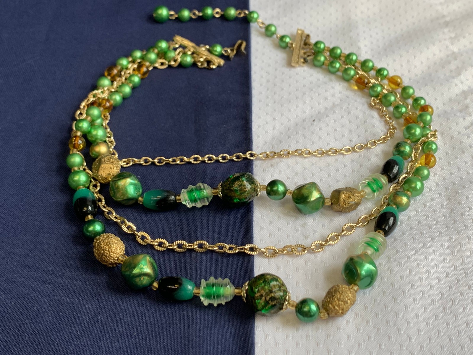 Vtg Costume Jewelry Lot Heidi Klum Trifari Rhinestone Pearl Lucite Bead