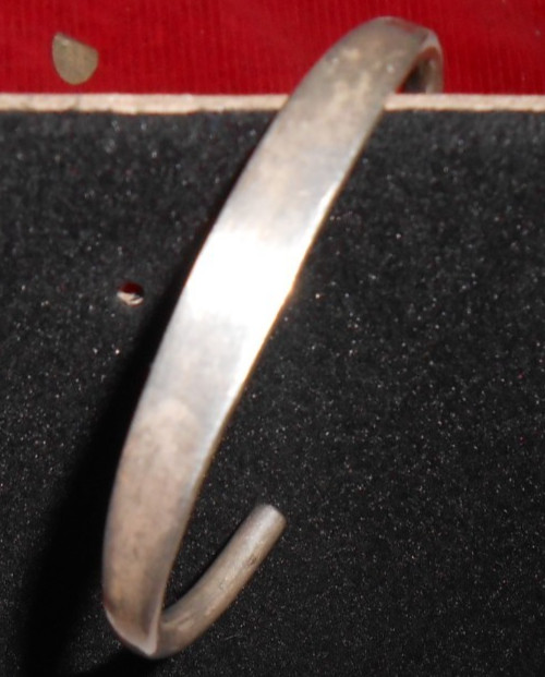 STERLING CUFF BRACELET – PLAIN – MARKED LUR – MEXICO 925 – UNKNOWN MARK 19.30g
