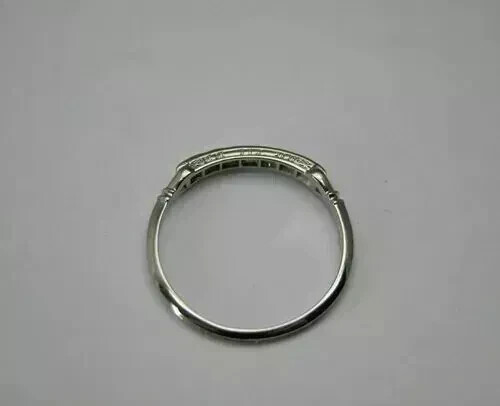 1Ct Round Art Deco Style Lab Created Diamond 14k White Gold FN Ring Engagement