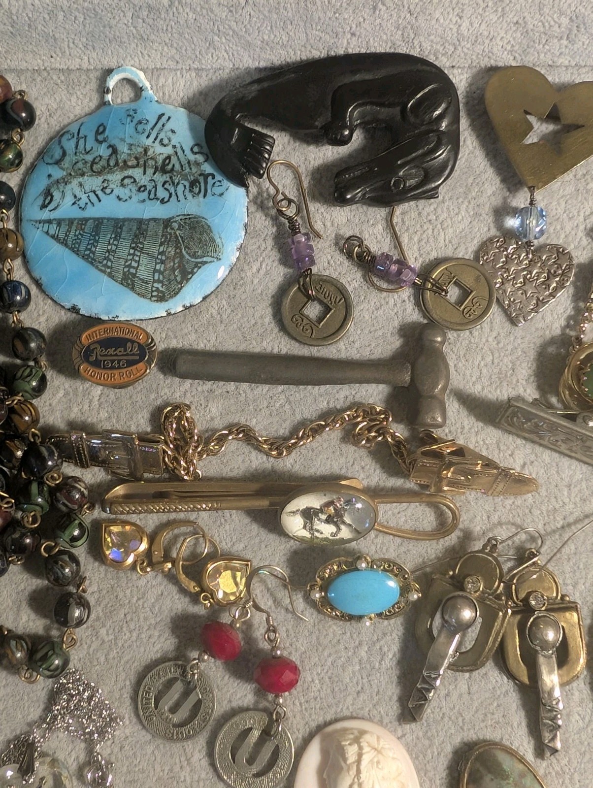 43 Vintage Unusual Wearable Collectible Craftable Jewelry & Nice Items Lot! 925