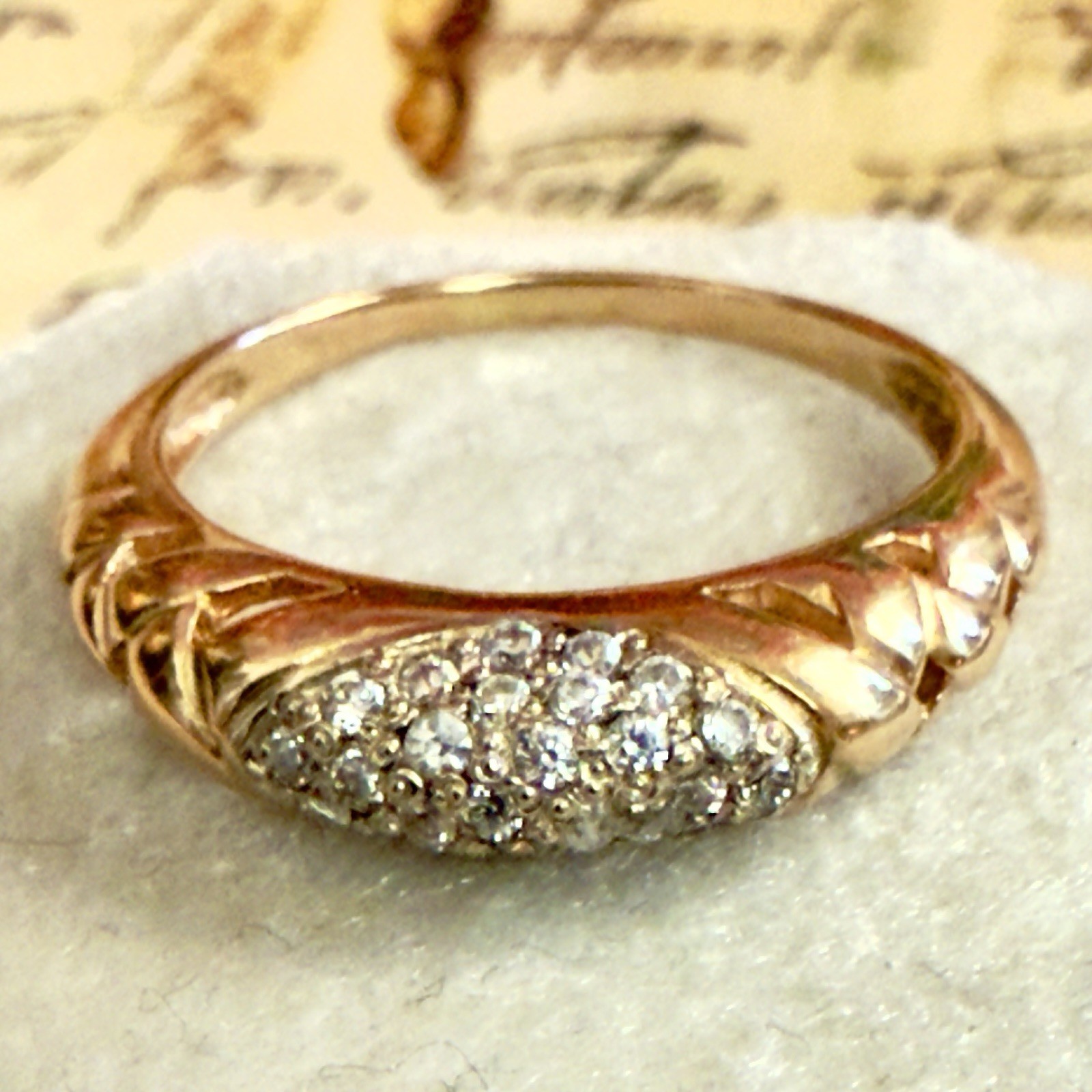 Size 7.25 – 14K 585 Gold Ring – Stunning Vintage East European – #1770